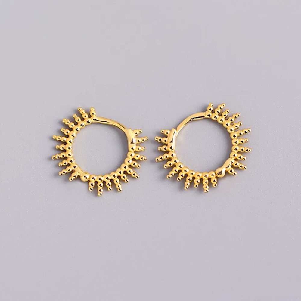 ⚜️𝟯𝟬%𝗢𝗙𝗙 𝗯𝘂𝗻𝗱𝗹𝗲𝘀 𝟯+⚜️ NEW Solar Copper Hoop Earrings - Picture 6 of 9